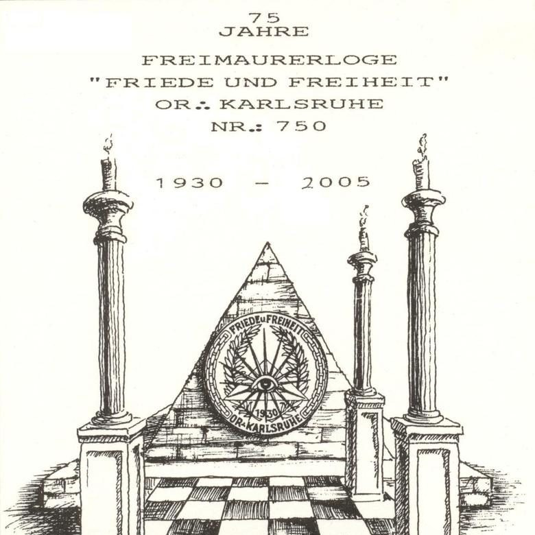 Historisches Emblem der Loge Friede und Freiheit